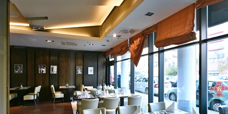5chodové degustační menu s rybou i srnčím hřbetem a příp. lahví vína pro dva