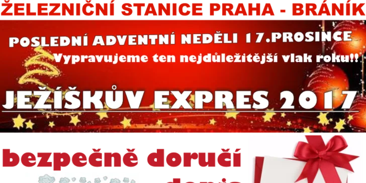 Ježíškův expres: vstupenka na show Upíra Krejčího i cesta parní lokomotivou