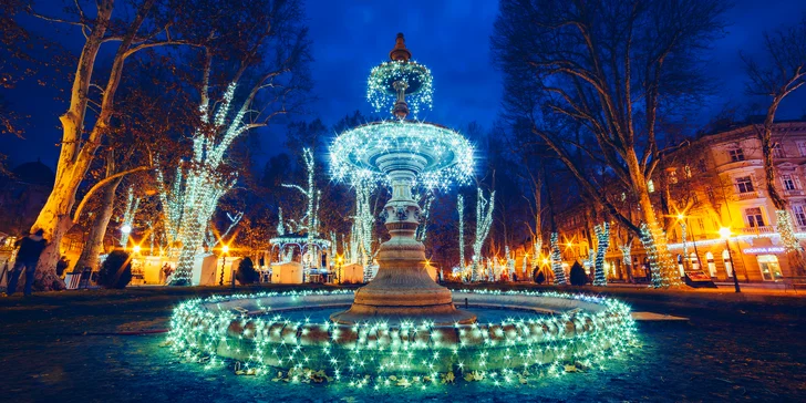 Adventní zájezd na 1 noc do Záhřebu a Mariboru: trhy, prohlídka měst i lázní