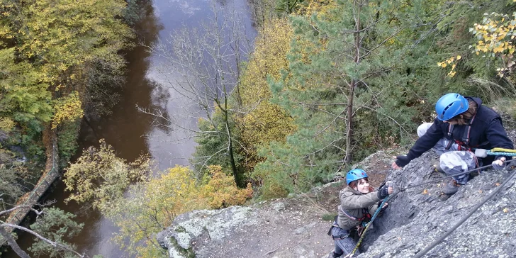 Zážitkový polodenní kurz Via ferrata lezení v Českém ráji