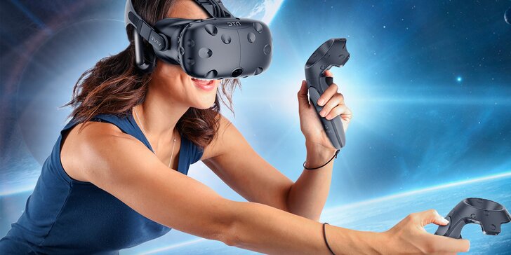Výlet do vesmíru i akční hry: 1 nebo 2 hodiny ve virtuální realitě