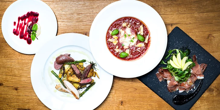 V italském stylu: 4chodové menu s masovým mixem pro jednoho nebo pár