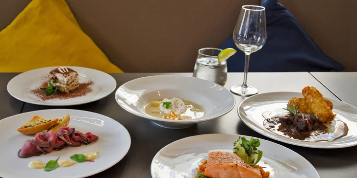 Degustační menu pro dva: ryba i zvěřina kousek od náplavky a Vyšehradu