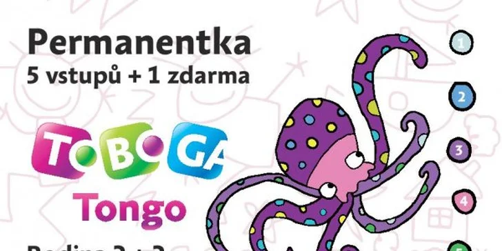 6 vstupů pro dospělého, dítě nebo celou rodinu do zábavního parku Tongo