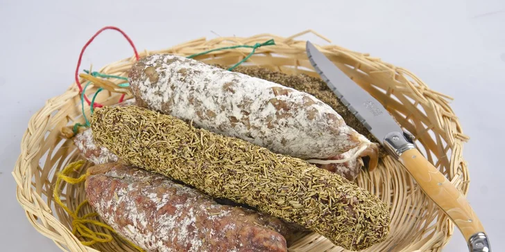 Delikatesy přímo z Francie: sušené klobásy dle výběru