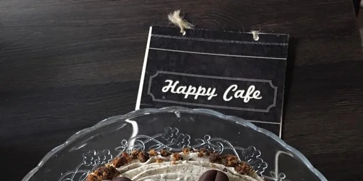 Dvě kávy a případně i dva domácí zákusky v Happy Café