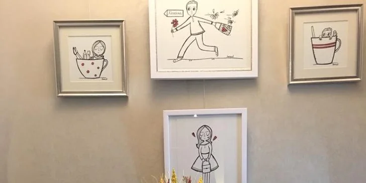Dvě kávy a případně i dva domácí zákusky v Happy Café