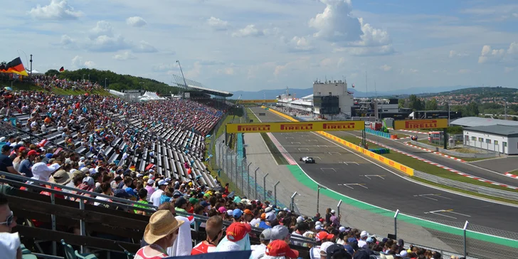Letecky na Velkou cenu Maďarska F1: dvě noci v hotelu se snídaní a vstupenka