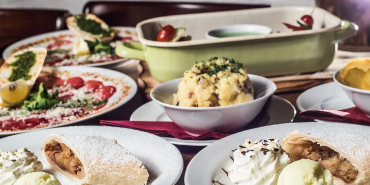 Gurmánské vzplanutí: 3chodové menu s hořící bouzovskou omáčkou pro dva