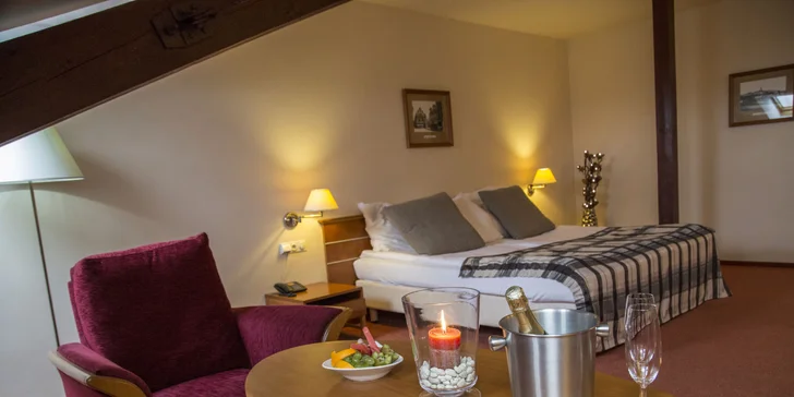 Relaxační pobyt v historickém centru Tábora s wellness a super polopenzí