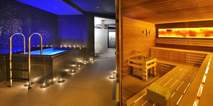 Čeká na vás bazén, jacuzzi i parní lázeň.