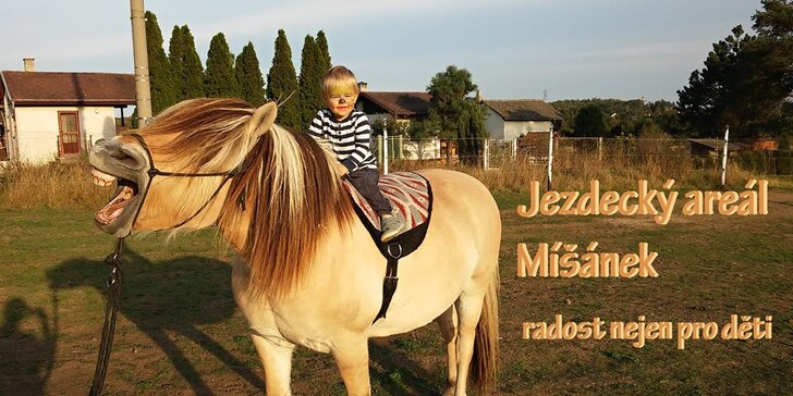 Svezte své dítě na koni za účasti trenéra: 15, 30, 45 i 60 minut jízdy