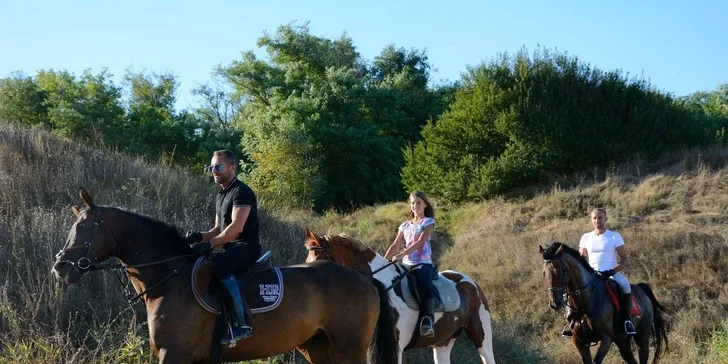 Za poplatek můžete vyzkoušet některou z nabízených volnočasových aktivit –⁠⁠⁠⁠⁠⁠ např. jízdu na koni.