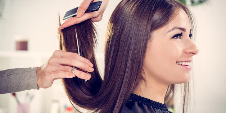 Dámský střih vč. stylingu a krátké masáže hlavy: pro všechny délky vlasů