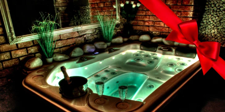2 hodiny romantiky v privátním wellness pro dva a případně i občerstvení