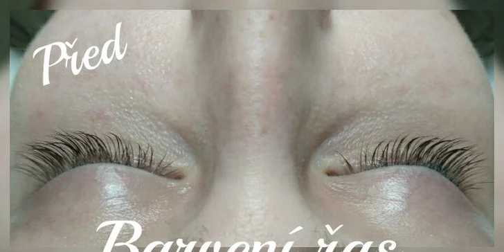 Trvalá na řasy včetně barvení řas