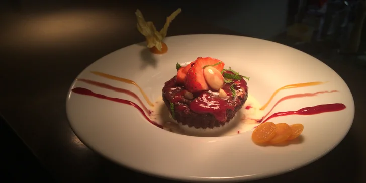 Vyladěné degustační menu pro náročné: sušená kachní prsa, panenka, čoko dort