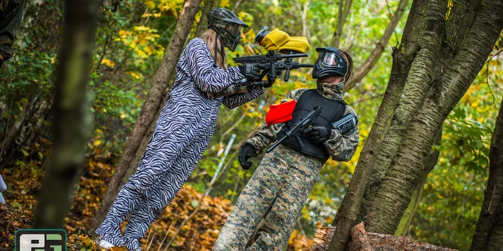 Outdoor paintball s ojedinělou scenérií na zbrusu novém hřišti na Smíchově