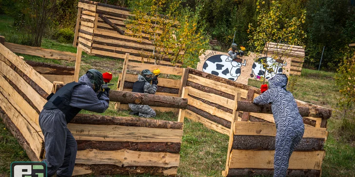 Outdoor paintball s ojedinělou scenérií na zbrusu novém hřišti na Smíchově