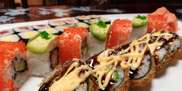 Sushi v té nejlepší formě: Set 28 nebo 50 ks exotické pochoutky