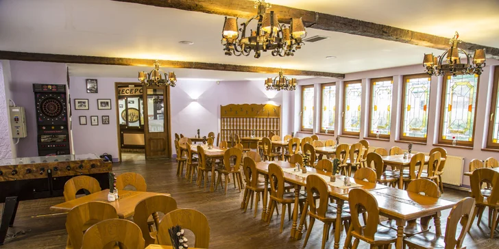 Hotel s pivovarem v Krkonoších: snídaně či polopenze, možnost exkurze i romantické večeře