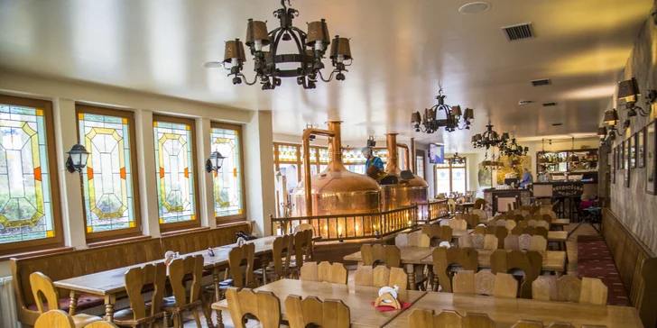 Hotel s pivovarem v Krkonoších: snídaně či polopenze, možnost exkurze i romantické večeře