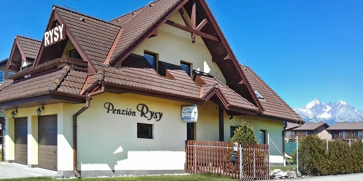 Pobyt v útulném penzionu pod Tatrami: welcome drink i slevy do aquaparků