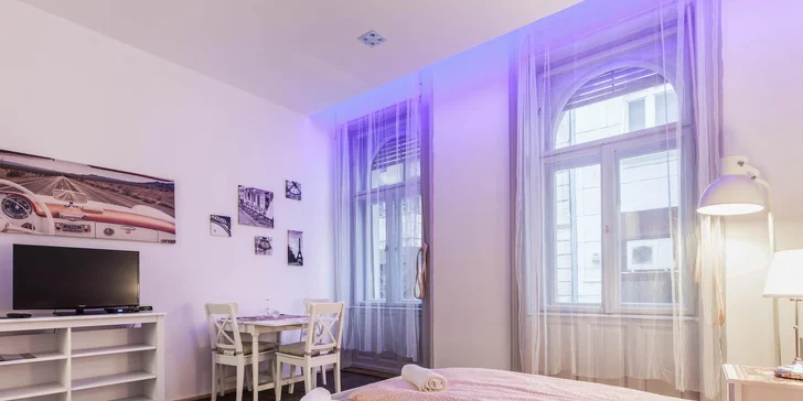 Apartmány v centru Budapešti: láhev vína, případně vstup do lázní