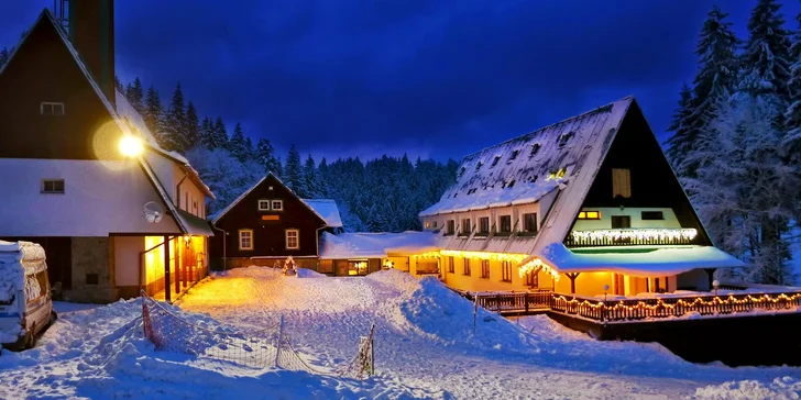 Povánoční odpočinek v kouzelných Beskydech: snídaně, sauna i billiard
