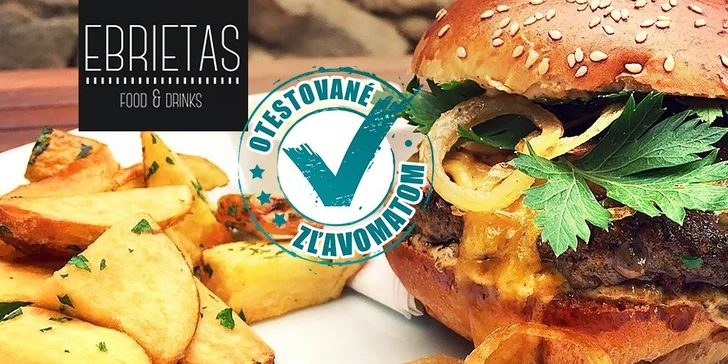Hovädzí burger a domáce hranolčeky od profesionálneho šéfkuchára, ktorý spolupracoval aj s Jamiem Oliverom!