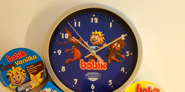 Balíčky pro malé milovníky Bobíka: Mléčné výrobky a hodiny