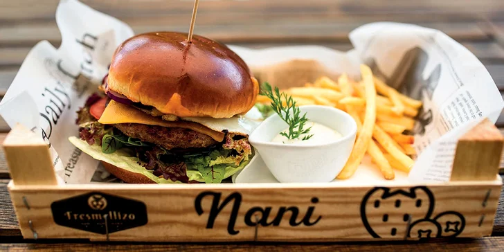 Vychytané burger menu pro 1 či pro 2 v oblíbené restauraci Plaudit