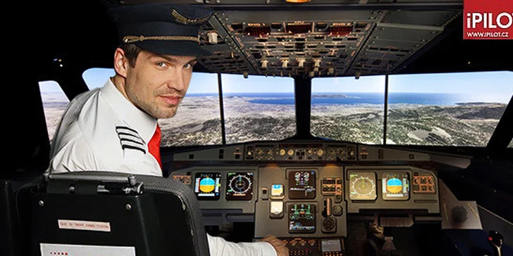 60minutové noční lety na simulátoru Airbus A320