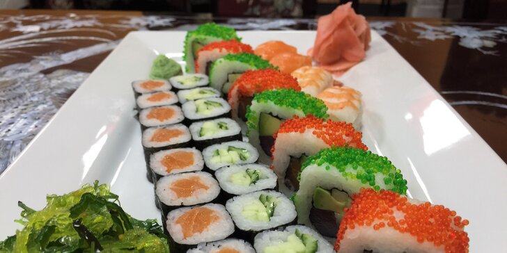Sushi v té nejlepší formě: Set 28 nebo 50 ks exotické pochoutky