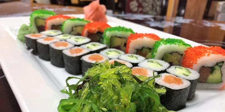 Sushi v té nejlepší formě: Set 28 nebo 50 ks exotické pochoutky