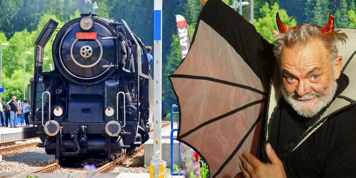 Ježíškův expres: vstupenka na show Upíra Krejčího i cesta parní lokomotivou