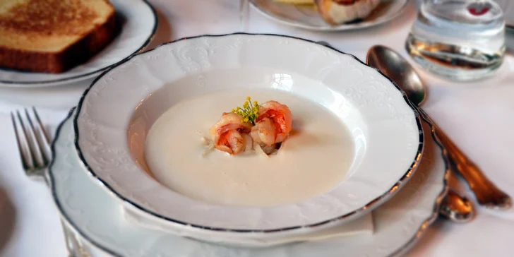 Degustační menu o 5 chodech od šéfkuchaře Pálffy Paláce