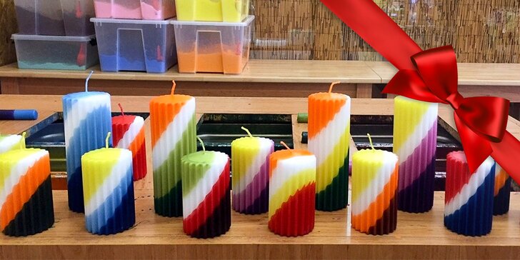 Zábavné vyrábění svíček a originálních dárečků v tvůrčí dílně Rodas