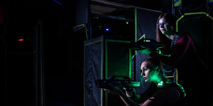 Taktická či akční laser game - na výběr dvě arény pro 10 či 15 hráčů