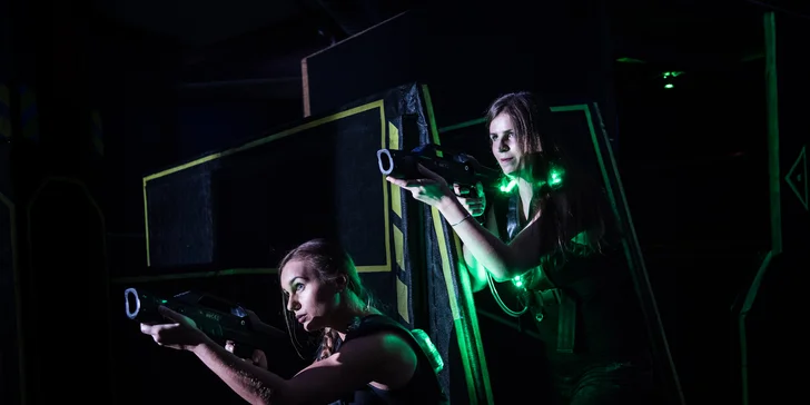 Taktická či akční laser game - na výběr dvě arény pro 10 či 15 hráčů