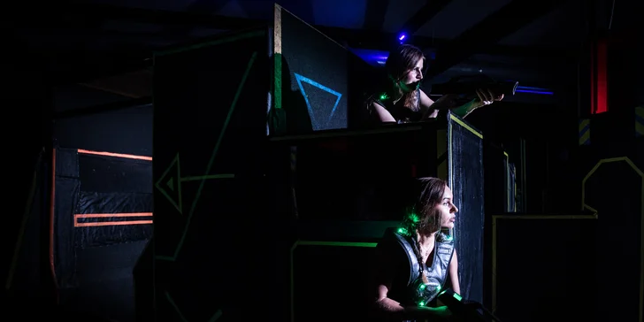 Taktická či akční laser game - na výběr dvě arény pro 10 či 15 hráčů