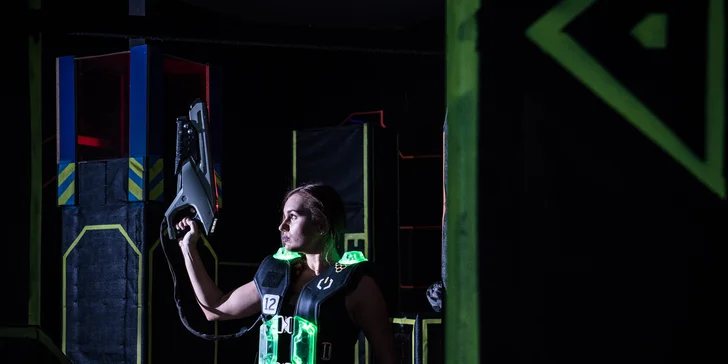 Taktická či akční laser game - na výběr dvě arény pro 10 či 15 hráčů