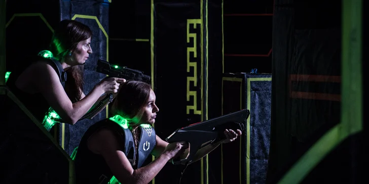 Taktická či akční laser game - na výběr dvě arény pro 10 či 15 hráčů