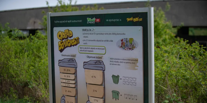 Informační tabule podané zábavnou formou pro děti jsou k dispozici u každého výjevu.