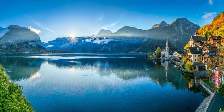 1denní výlet po perlách Solné komory: Hallstatt, Wolfgangsee a Schafberg, doprava tam i zpět