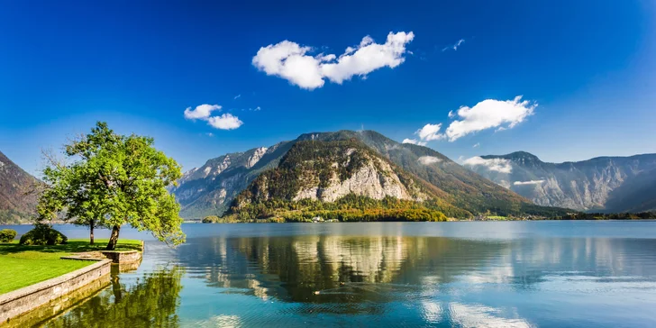 1denní výlet po perlách Solné komory: Hallstatt, Wolfgangsee a Schafberg, doprava tam i zpět