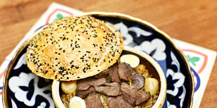 Neznámý Uzbekistán: čtyřchodové menu s telecí polévkou, pilafem i dezertem