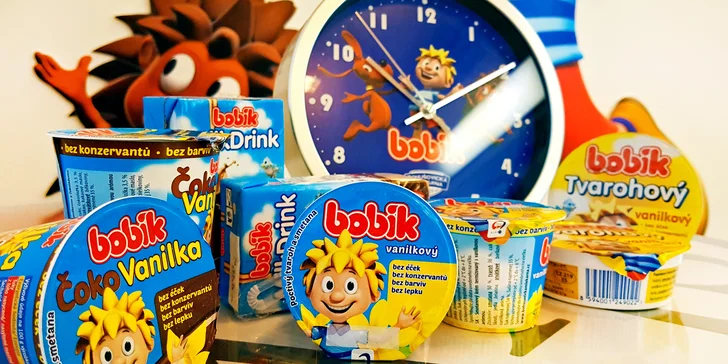 Balíčky pro malé milovníky Bobíka: Mléčné výrobky a hodiny