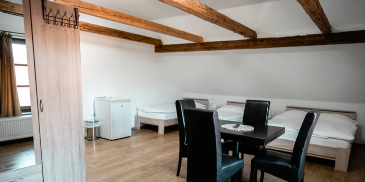 V izbách Palírna je možné využívať spoločnú kuchynku, apartmán má vlastnú kuchynku.