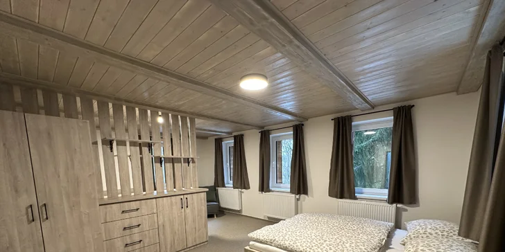 Na výběr jsou menší apartmány pro dva i větší až pro 5 osob. 